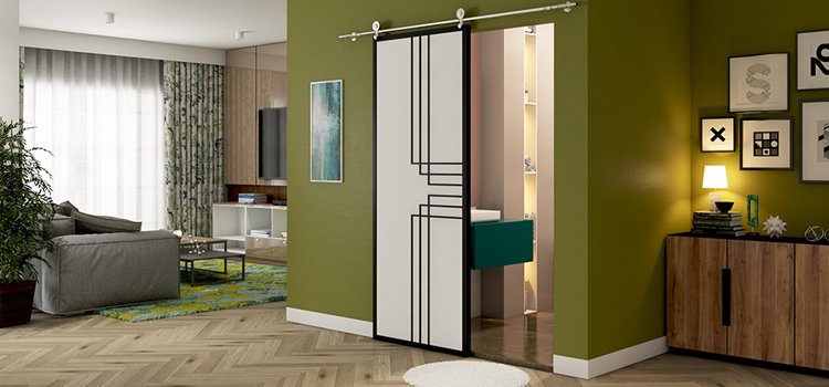 sliding bathroom door installation in Los Osos